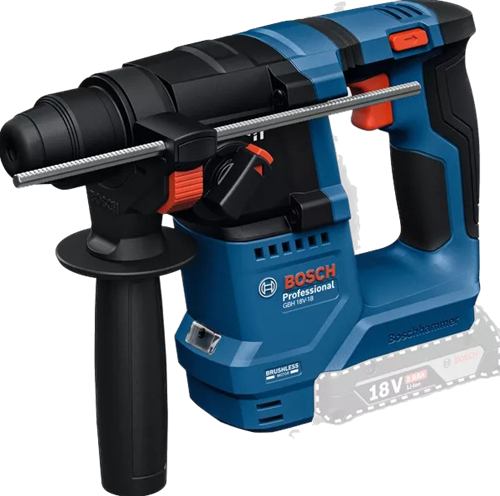 Bosch blauw gbh 18v-18 accu-boorhamer | zonder accu's en lader - 0611927000