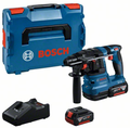Bosch blauw gbh 18v-22 accu boorhamer | 1,9j | 2 x 4,0 ah accu + snellader | in l-boxx - 0611924002