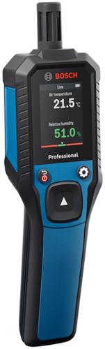 Bosch blauw gdh 1-17 thermo-hygrometer | 2x batterij 1,5v lr6 (aa) + opbergetui - 0601078400