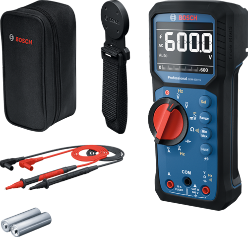 Bosch blauw gdm 600-15 professional multimeter + mh1 magneethouder - 0601077301
