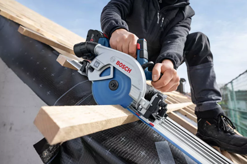 Bosch blauw gks 18v-57-2 gx professional accu cirkelzaag | 18v | zonder accu en lader in l-box - 06016c1001