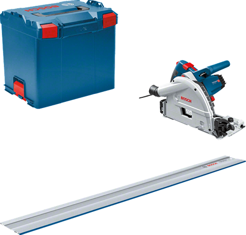 Bosch blauw gkt 55 gce professional invalcirkelzaagmachine | set | 1400 w | 1 x geleiderail | 165 mm zaagblad - 0615990m9d
