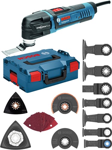 Bosch blauw gop 30-28 professionalmulti-cutter in l-boxx + accessoires - 0601237000