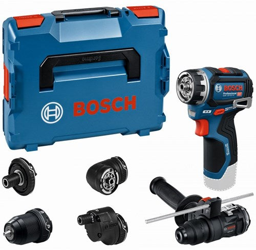 Bosch blauw gsr 12v-32 fc professional accuschroefboormachine - flexiclick | zonder accu's en lader | met opzetstukken - 06019n7102
