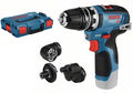 Bosch blauw gsr 12v-35 fc accu boorschroevendraaier + opzetstukken | zonder accu's en lader | in l-boxx - 06019h3003