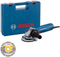 Bosch blauw gws 12-125 haakse slijper | incl. koffer en diamantschijf - 06013a6102