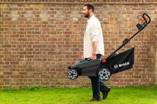 Bosch groen accumaaier rotak 18v2-43 | incl. 2 x 18 v li-ion accu (4,0 ah) + al 2x18v-88 lader + mulchplug - 06008b9l00
