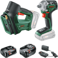 Bosch groen accutoolkit combipack universalimpactdrive 18v-350 + universalpump 18v | incl. 1x pba 18v 2,0 ah, 1x pba 18v 4,0 ah - 0615a5009c