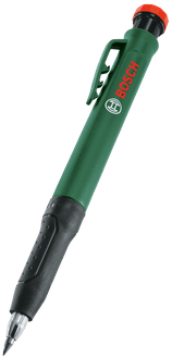 Bosch groen diepgatmarkeerpotlood + 6-delige stiftset | multicolor - 1600a033bm
