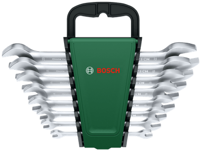 Bosch groen dubbele steeksleutelset | 8-delig - 1600a03hm8