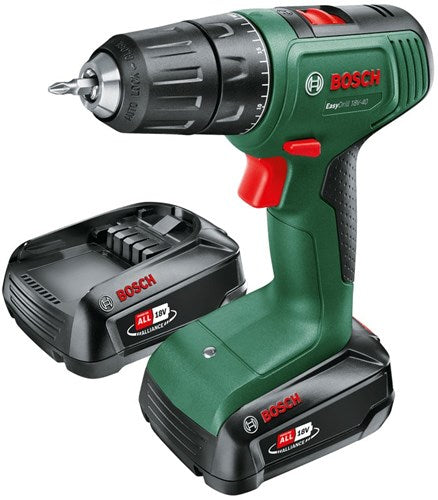 Bosch easydrill 18v-40 accuboormachine - met 2x 18v accu en een lader