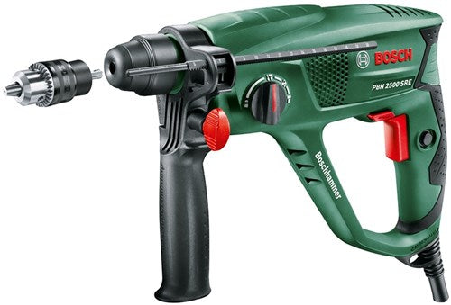 Bosch groen pbh 2500 sre boorhamer | 600w 1.9 joule - 0603344402