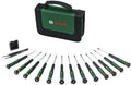 Bosch groen precisieschroevendraaierset | 15-delig - 1600a039j4