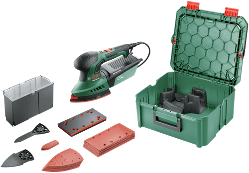 Bosch psm 200 aes | multischuurmachine + systembox | 200w | incl. accessoires