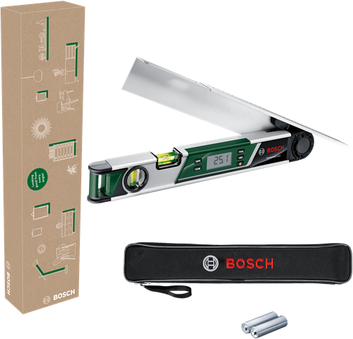 Bosch groen universalangle hoekmeter | inclusief batterijen - 06036760z1