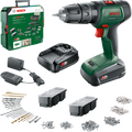 Bosch groen universalimpact 18v | accuklopboorschroevendraaier | 2 x 1.5 ah accu + lader | + systembox 06039d4103