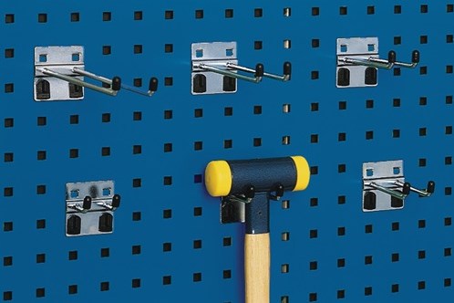 Bott dubbele haak | diepte 75 mm verzinkt | d. 6 mm | passend voor geperforeerde platen | 5 stuks in zak - 14002041 14002041