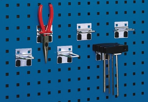 Bott u-houder | b60xd31 mm | verzinkt | geschikt voor geperforeerde platen | 5 stuks in zak - 14010015 - 14010015