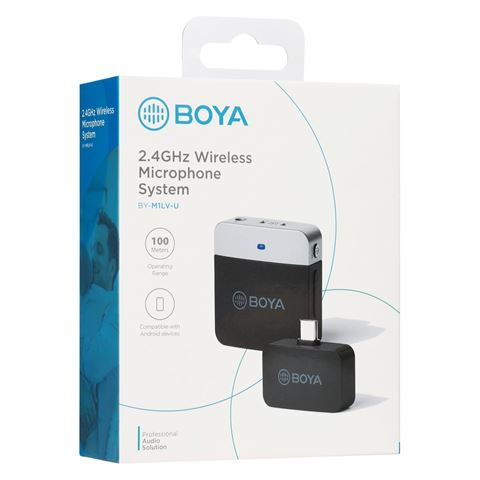 Boya 2,4-GHz-Ansteckmikrofon, kabellos, BY-M1LV-U, für USB-C