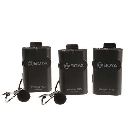 Boya 2,4 GHz Duo Lavalier-Mikrofonkabel lose BY-WM4 Pro-K2