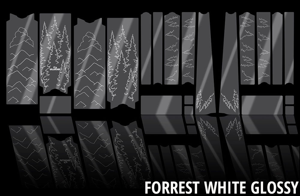 Unleazhed unscratch - frame protection film gravelbike bpg01 forest white