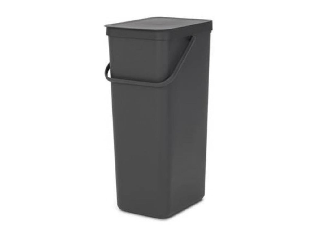 Brabantia sort go afvalbak 40l grey