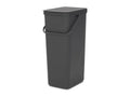 Brabantia sort go afvalbak 40l grey
