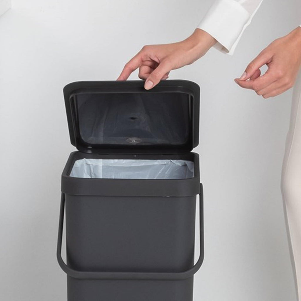 Brabantia sort go afvalbak 40l grey