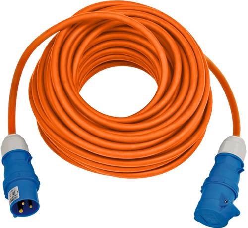 Brennenstuhl cee-verlengkabel ip44 25m h07rn-f 3g2,5 oranje cee 230v 16a stekker en koppeling - 1167650625