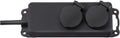 Brennenstuhl stopcontactverdeler ip44 2-voudig zwart 2m h07rn-f 3g1,5 - 1159930