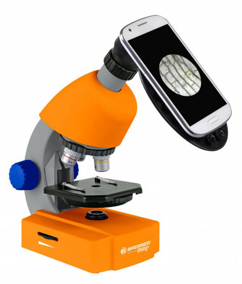 Bresser Teleskop und Mikroskop Junior 35 cm Orange