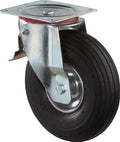 Bs rollen wiel met luchtband | wiel-d. 260 mm draagvermogen 200 kg | met schroefplaat zwenkwiel | luchtbanden zwart | 1 stuk - l420.c90.260 l420.c90.260