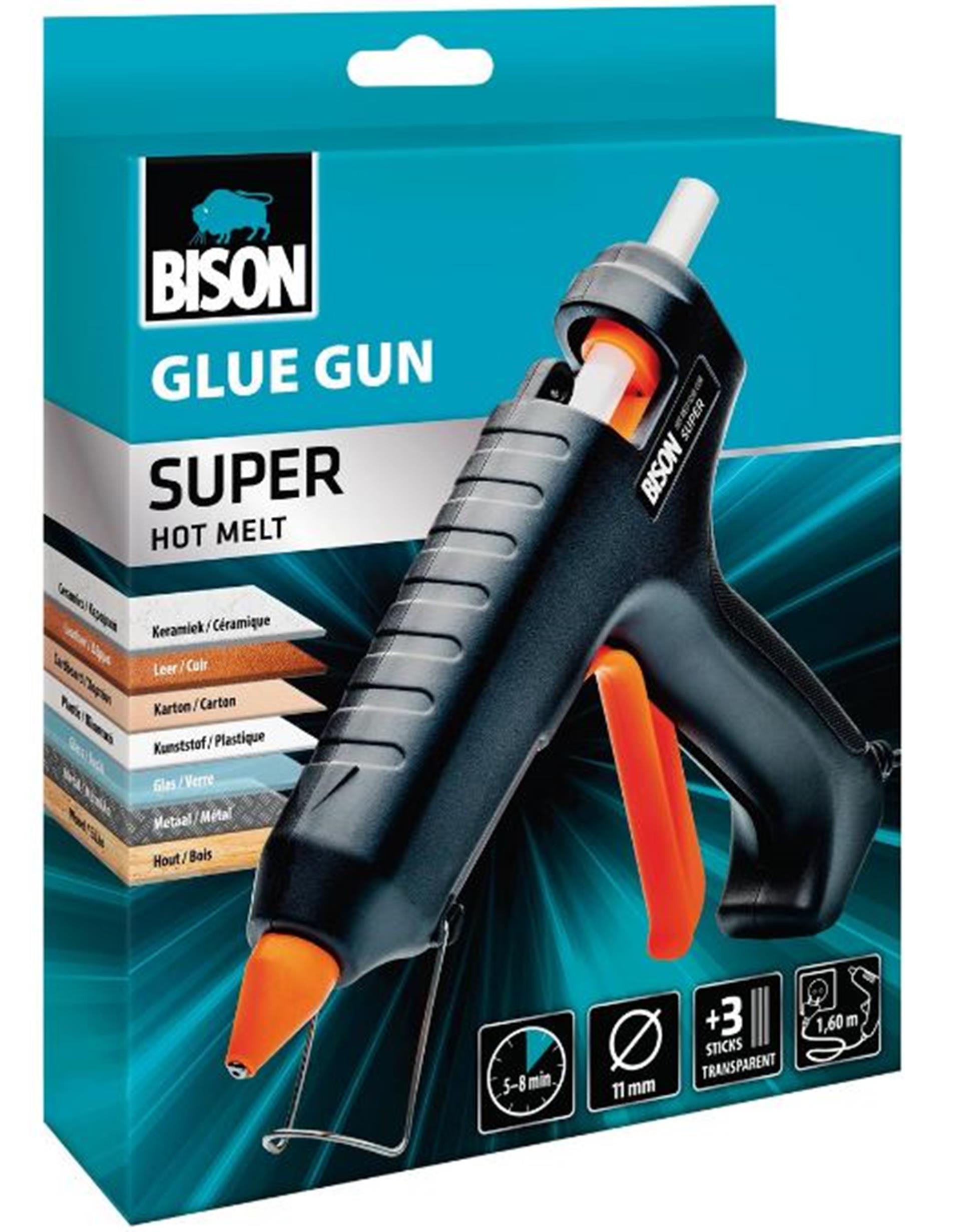 Bison glue gun super hot melt voor 11mm lijmpatroon