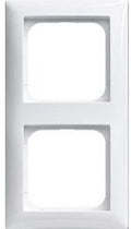 Busch jaeger wit 2 voudig afdekraam - 4694120