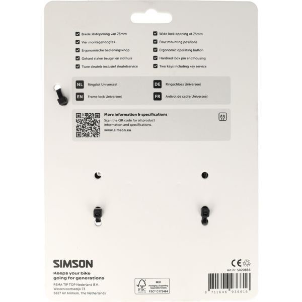 Simson Ringschloss universell