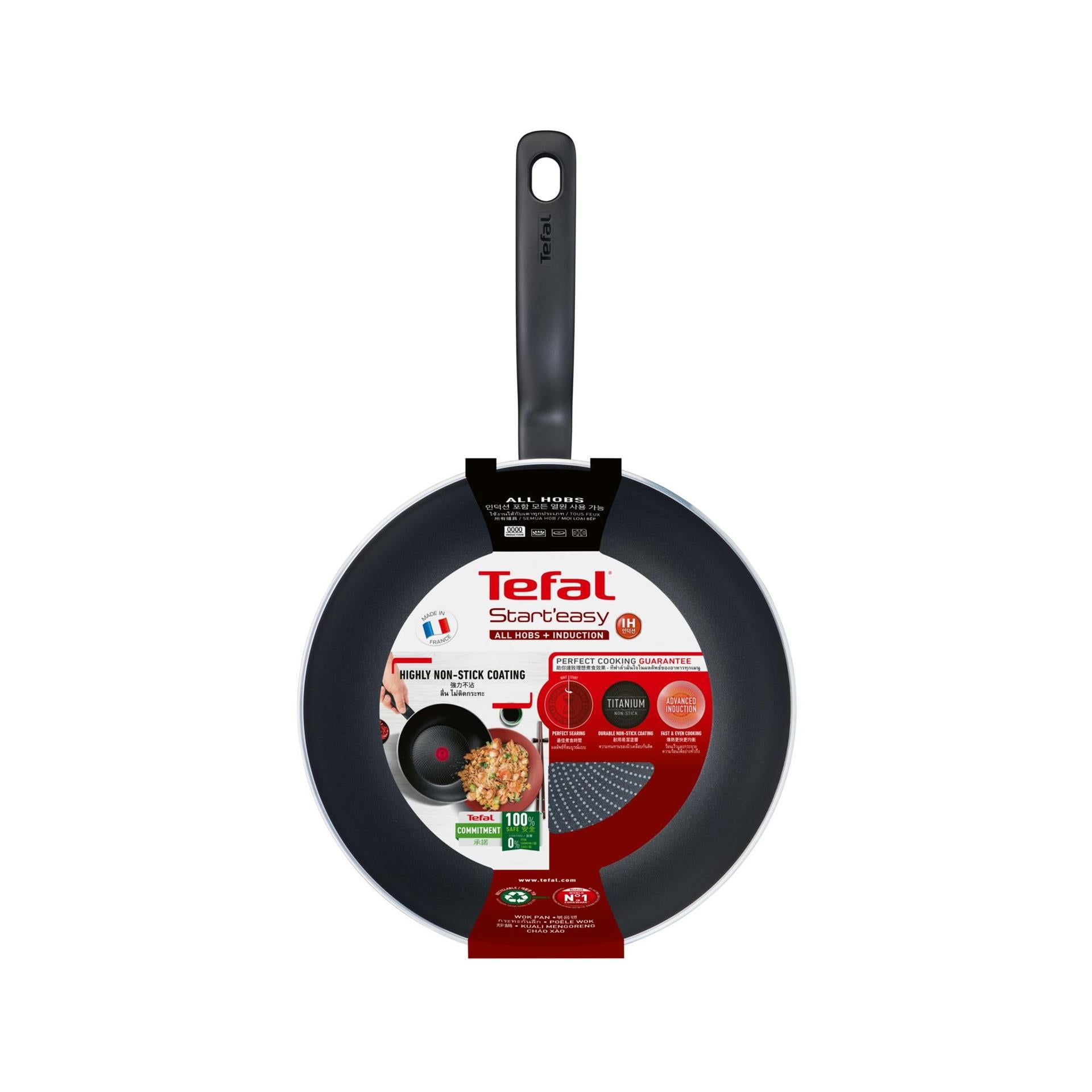 Tefal Kochgeschirr Tefal Start Easy Wokpfanne 28 cm schwarz