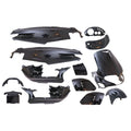 15-teiliges Edge-Bodykit für Gilera Runner bis 08-2005 – Metallic-Schwarz