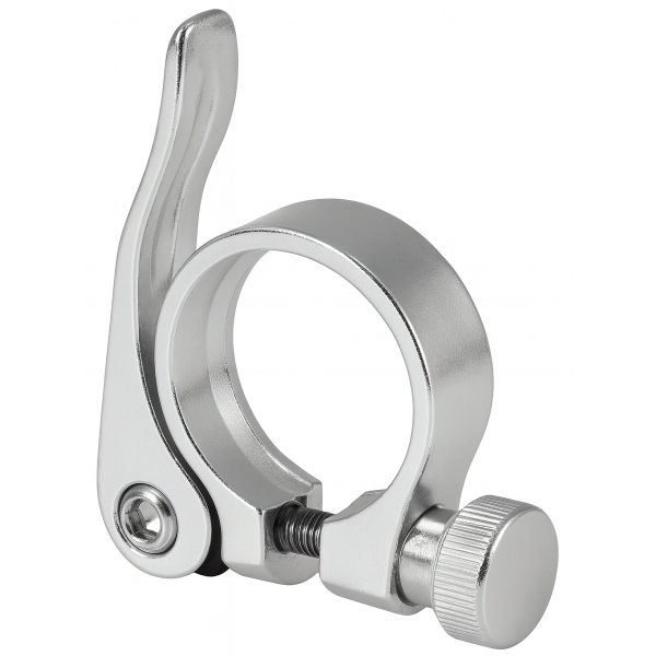 Sattelstützenklemme ø34,9 mm Edge Aluminium mit Schnellverschluss – silber