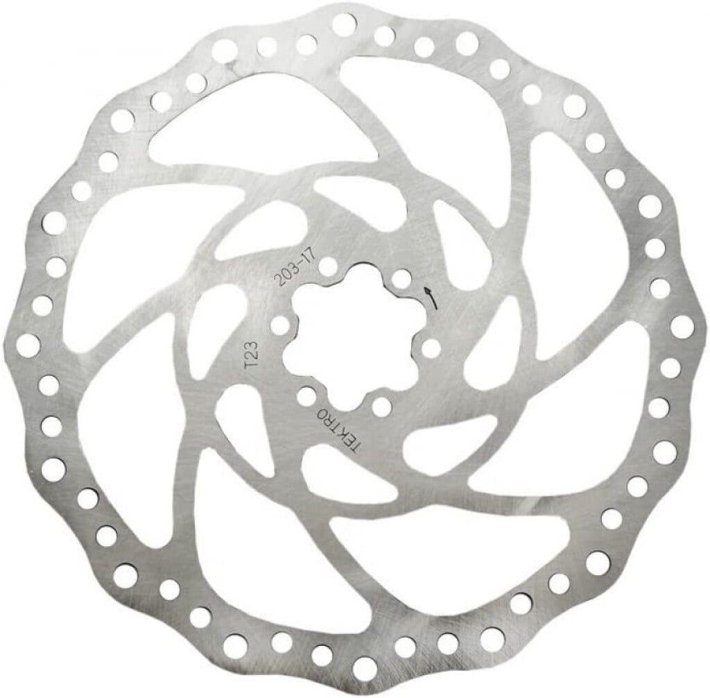 Kt Tero tr203-1 Polygon Airflow Bremsscheibe, Rotor ø203mm, 6-Punkt, silber