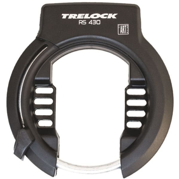 Trelock RS430 Ringschloss mit abnehmbarem Schlüssel, inklusive ZR355-100cm Steckkette und Aufbewahrungstasche.