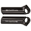 M - Wells - Aluminium - Bar Ends 10 cm - gerade, kurz - Mattschwarz