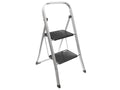 Excellent houseware keukentrap 2-tree zwart zilver