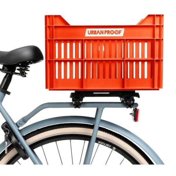 Recycelte Urban Proof Click Fahrradbox 30 Liter – Orange