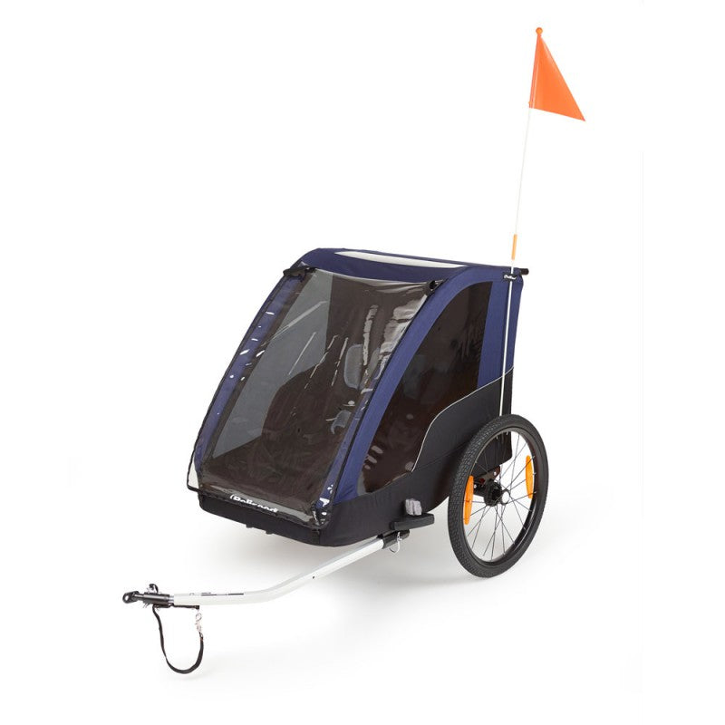 Polisport Duo Fahrradanhänger – Blau, 2 Kinder, 20 Zoll, 41 kg