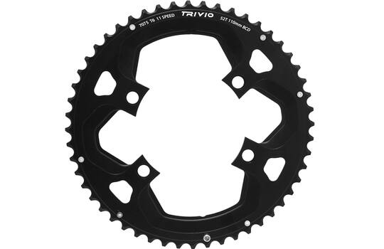 Trivio - Rennkettenblatt 52 Zähne, 11-fach, 110 mm Lochkreis, 4-Arm, Shimano