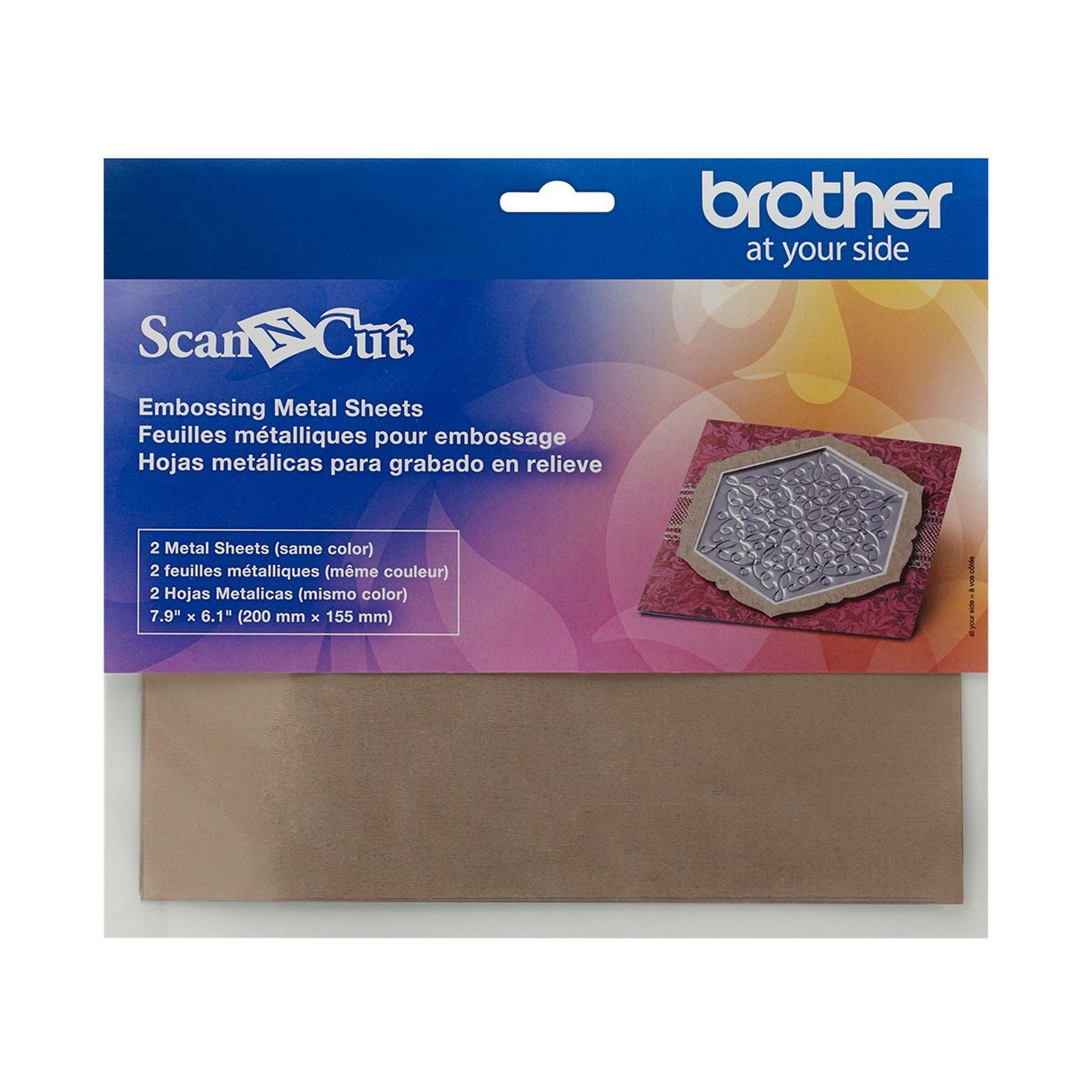 Brother • scanncut embossing brass metal sheets 2pcs