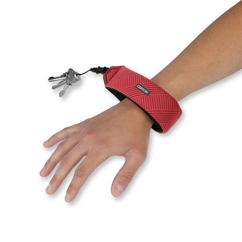 Carson Floating Wristband für 5 Schlüssel – Rosenrot