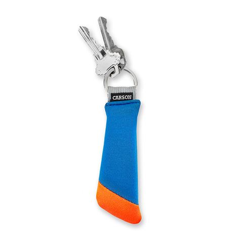 Carson Schlüsselanhänger mit 3 Schlüsseln – Blau-Orange