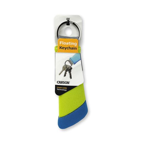 Carson Floating Key Ring für 3 Berührungen - grün blau