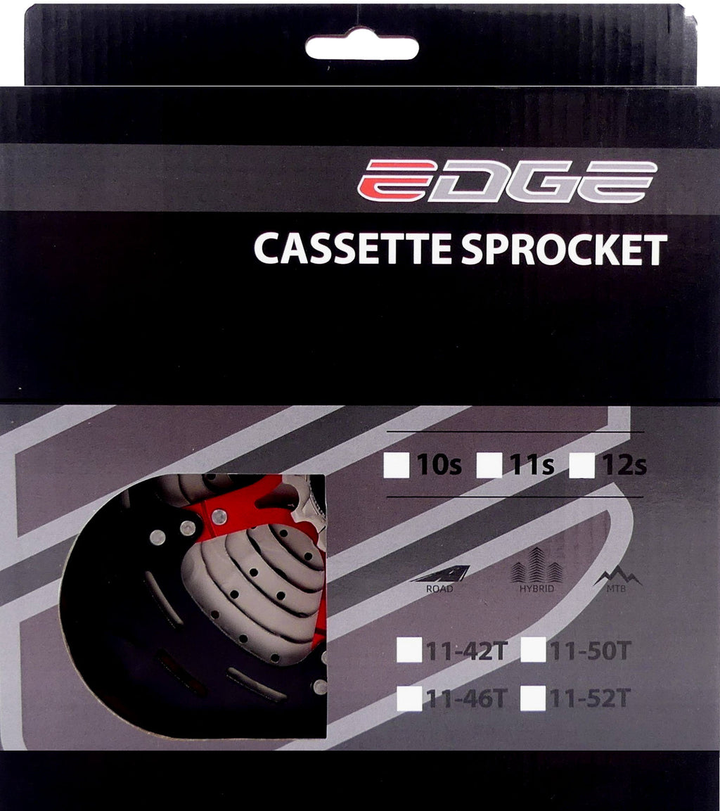 Edge cassette 11 speed cs-m9011 11-46t - zilver zwart
